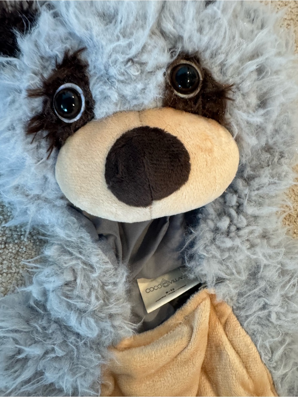 Coco & Mei Plush Hooded Sloth Costume - Gray and Beige